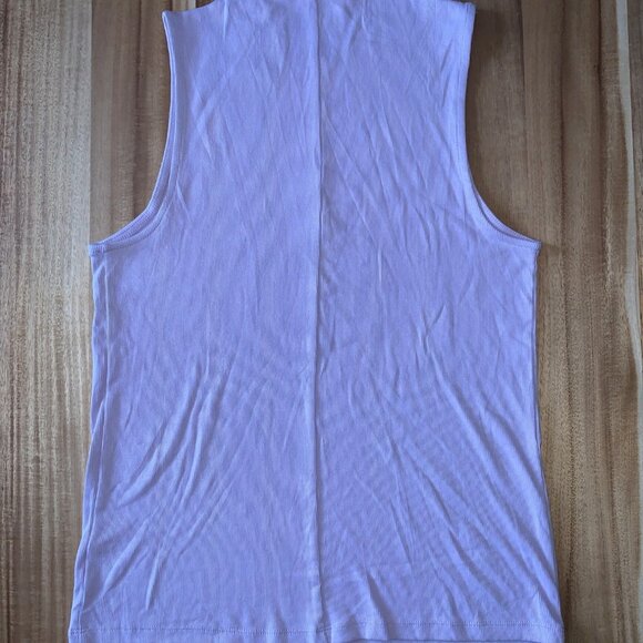 A New Day Womens Violet Mock Neck Ribbed Sleeveless Tank Top Size XL - Picture 8 of 11